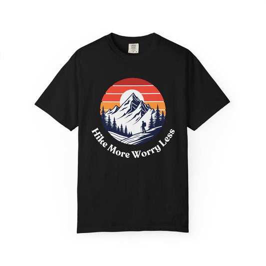 Hike More Worry Less T-Shirt - Outdoor Adventure Apparel