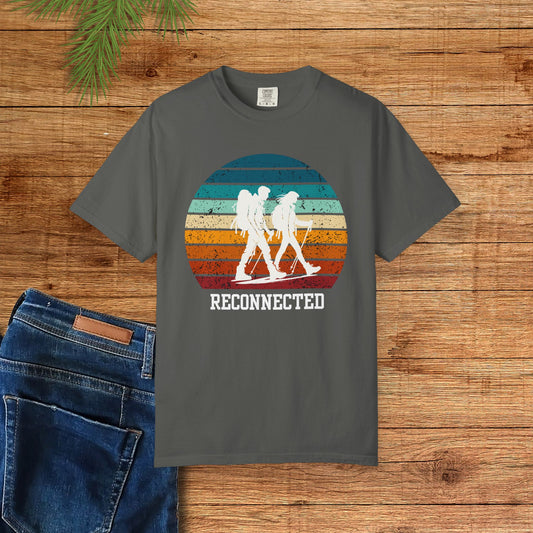 Retro Hikers Feeling Reconnected T-shirt