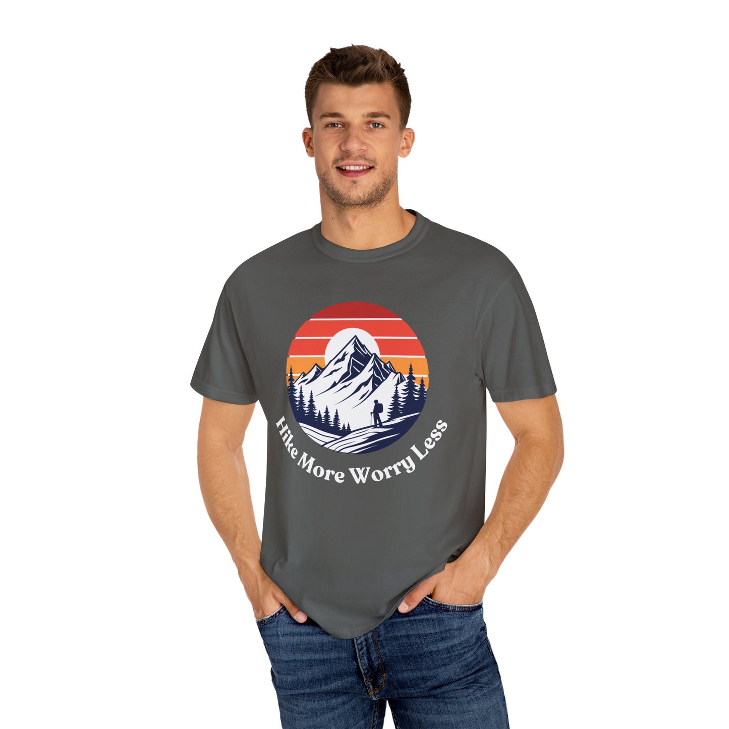 Hike More Worry Less T-Shirt - Outdoor Adventure Apparel