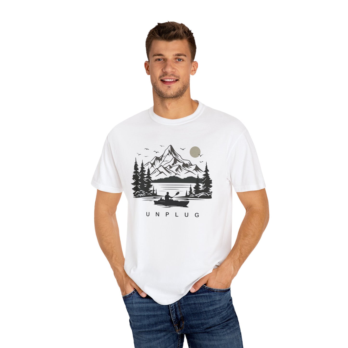 Unplug in the Mountains - Unisex T-shirt