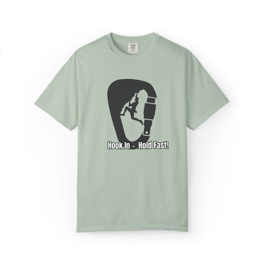 Hook in Hold Fast T-Shirt - Nautical Unisex Garment-Dyed Tee