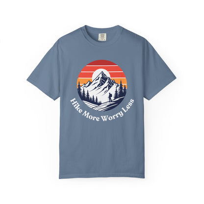 Hike More Worry Less T-Shirt - Outdoor Adventure Apparel