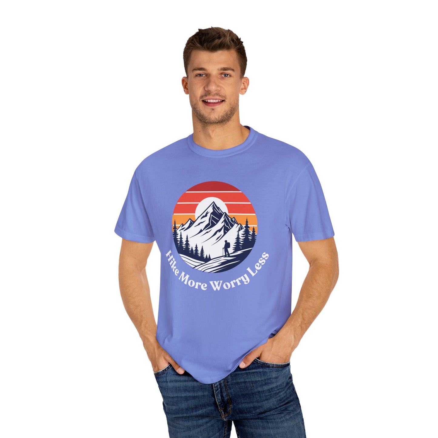 Hike More Worry Less T-Shirt - Outdoor Adventure Apparel