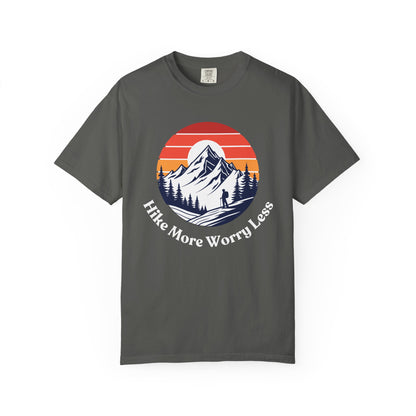 Hike More Worry Less T-Shirt - Outdoor Adventure Apparel
