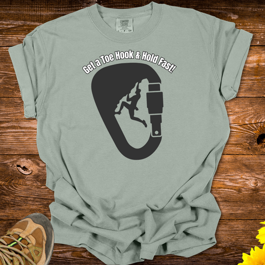 Get A Toe Hook Hold Fast T-Shirt - Bay