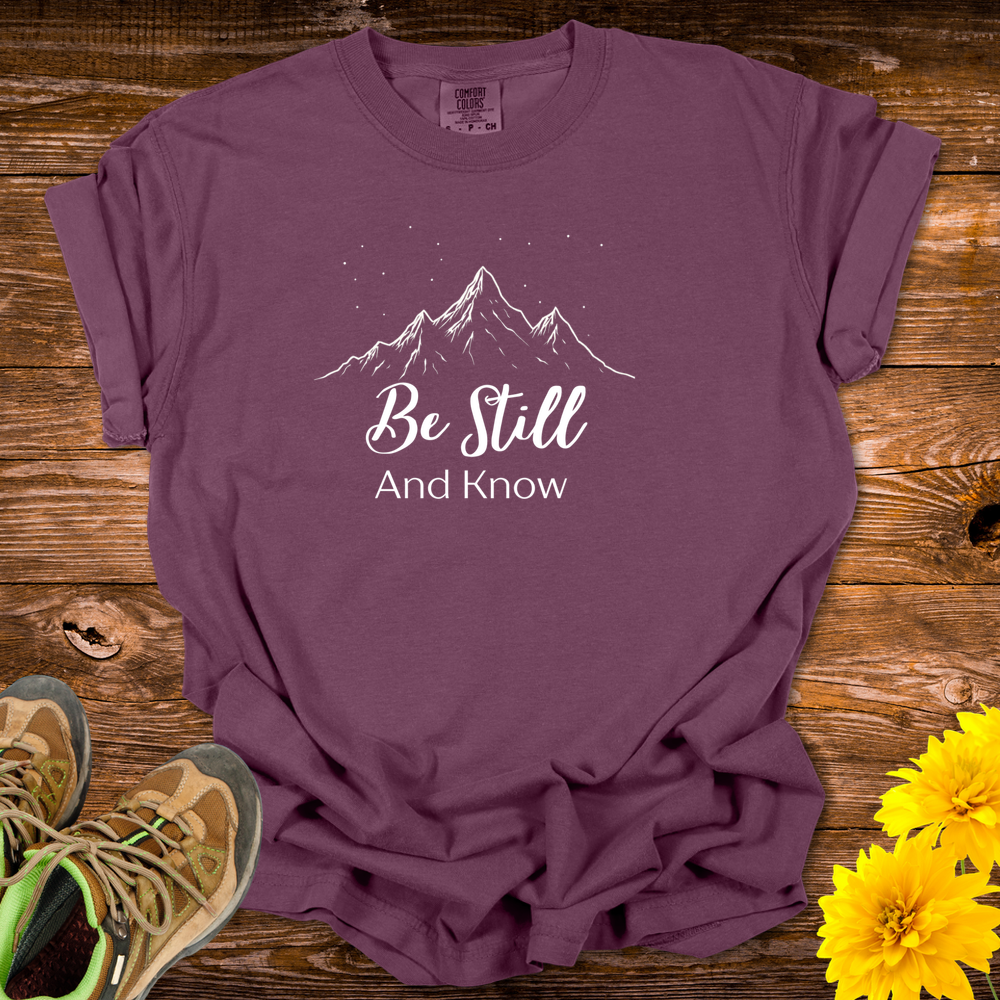 Be Still And Know Unisex T-shirt - Berry
