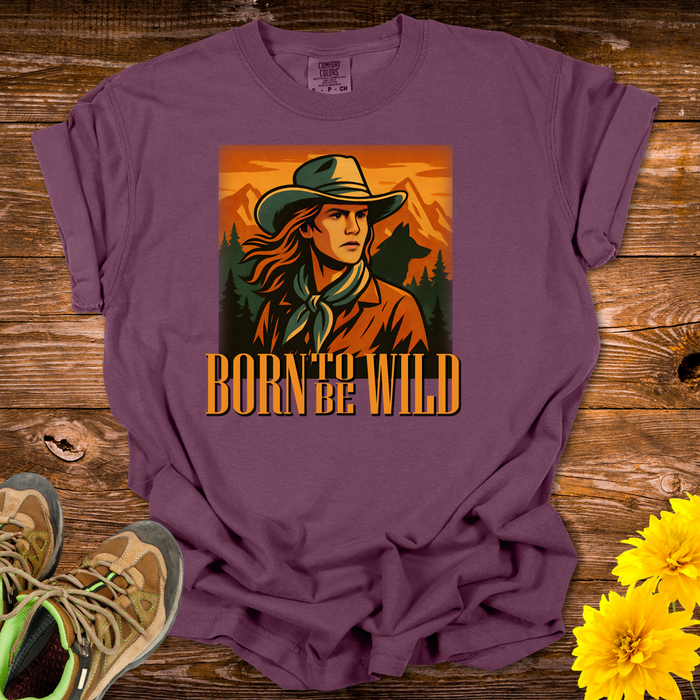 Born To Be Wild T- Shirt - Berry