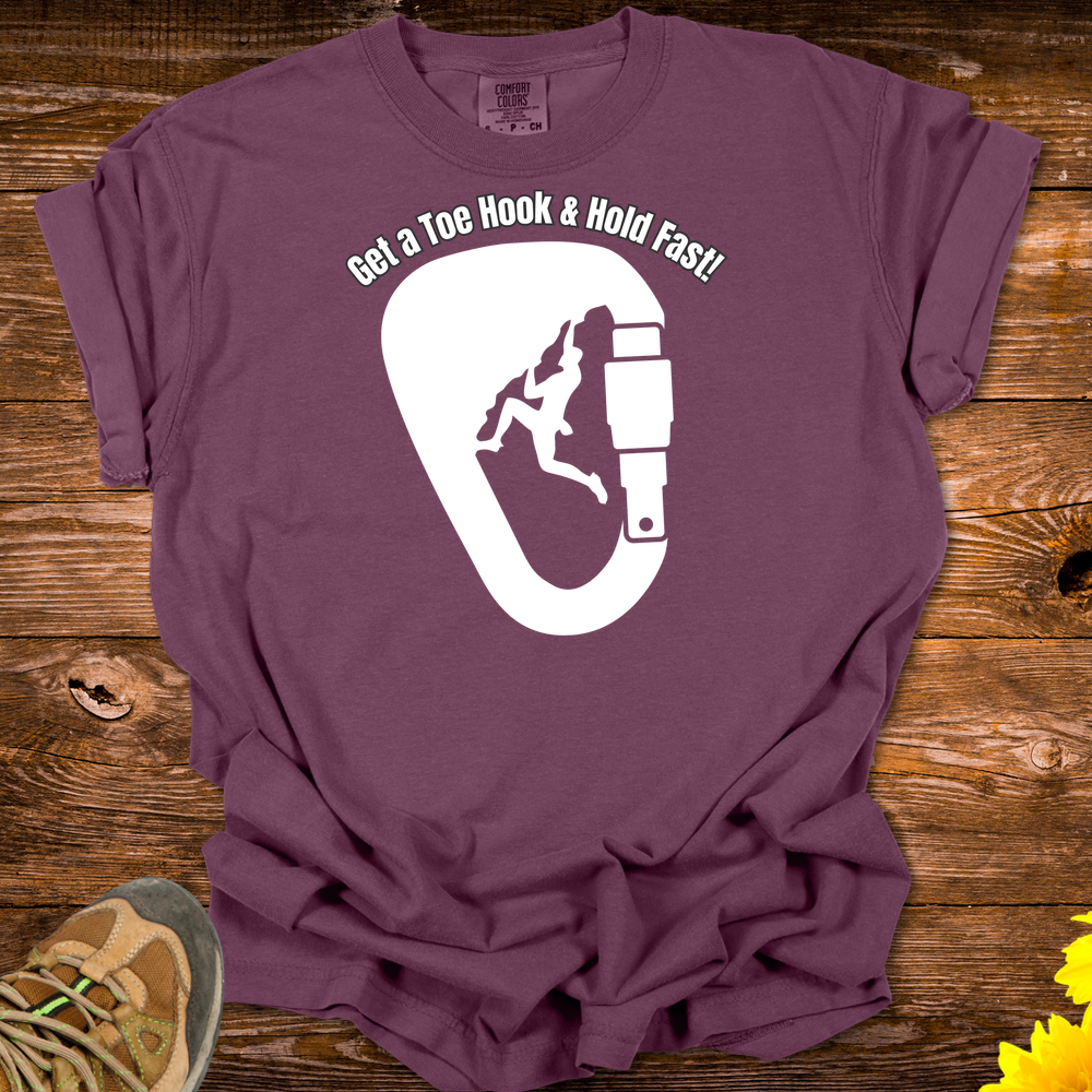 Get A Toe Hook Hold Fast T-Shirt - Berry