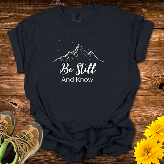 Be Still And Know Unisex T-shirt - Black