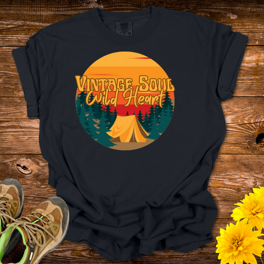 Vintage Soul Wild Heart T-Shirt - Black