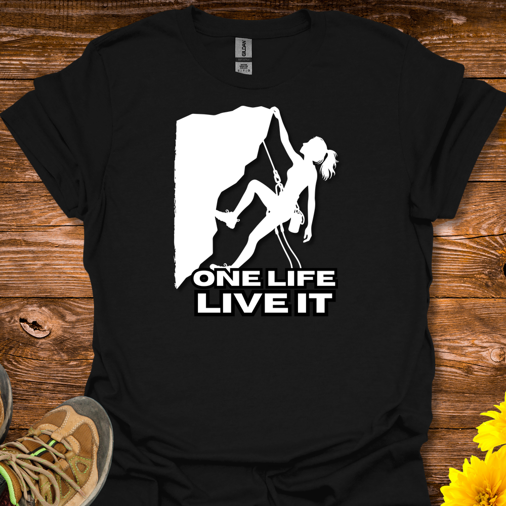 One Life Live It T-Shirt - Black