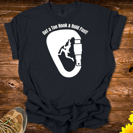 Get A Toe Hook Hold Fast T-Shirt - Black