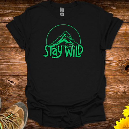 Stay Wild T-Shirt - Black