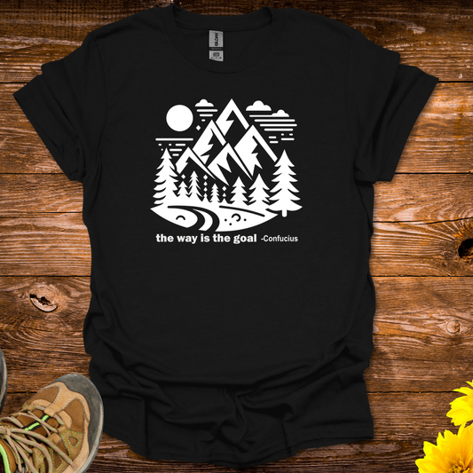 The Way Is The Goal T-Shirt - Black