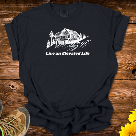Live An Elevated Life T-Shirt - Black