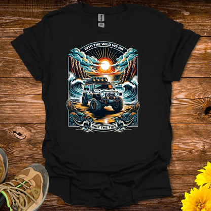 Into The Wild We Go T-Shirt - Black