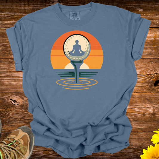 Zen Golf T Shirt - Blue Jean