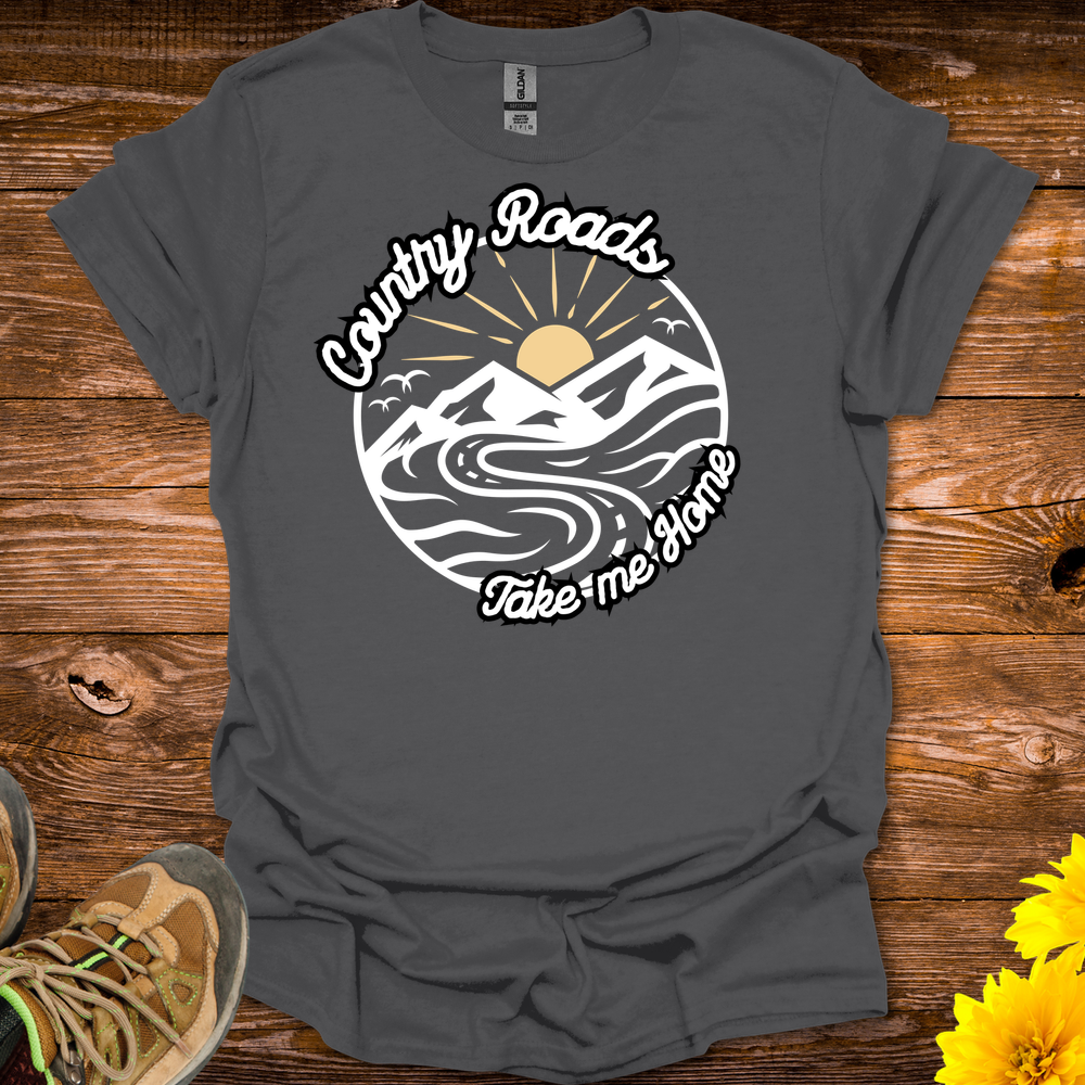 Country Roads T-Shirt - Charcoal