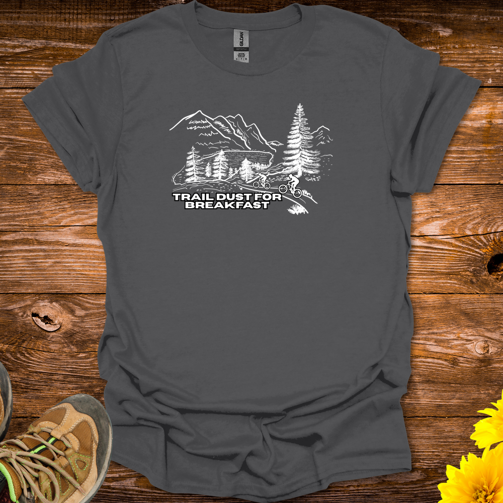 Trail Dust For Breakfast T-Shirt - Charcoal