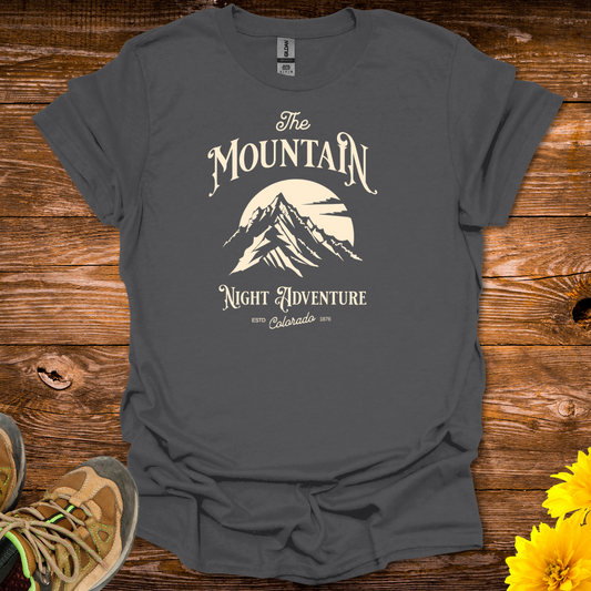 Mountain Night Adventure T-Shirts - Charcoal