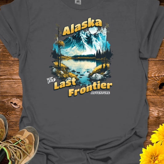 Alaska The Last Frontier T-Shirt - Charcoal