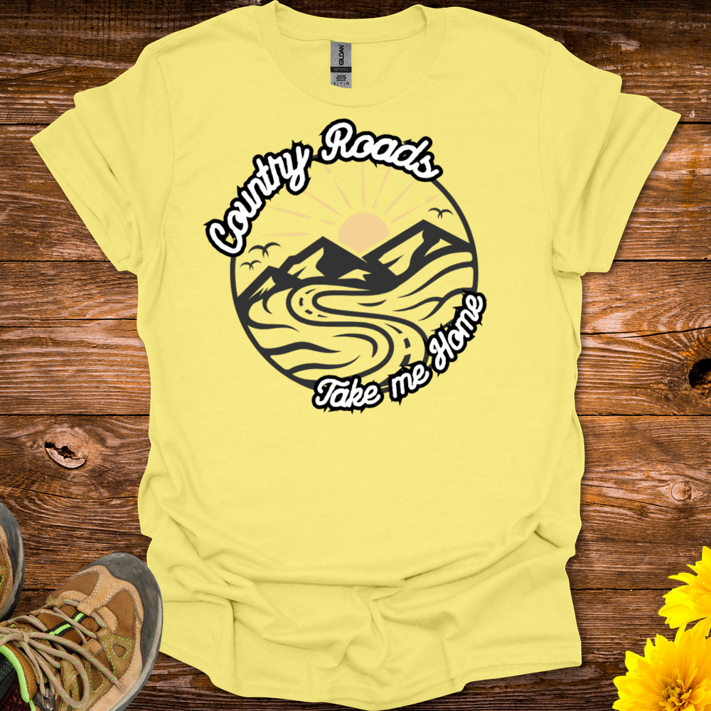 Country Roads T-Shirt - Cornsilk