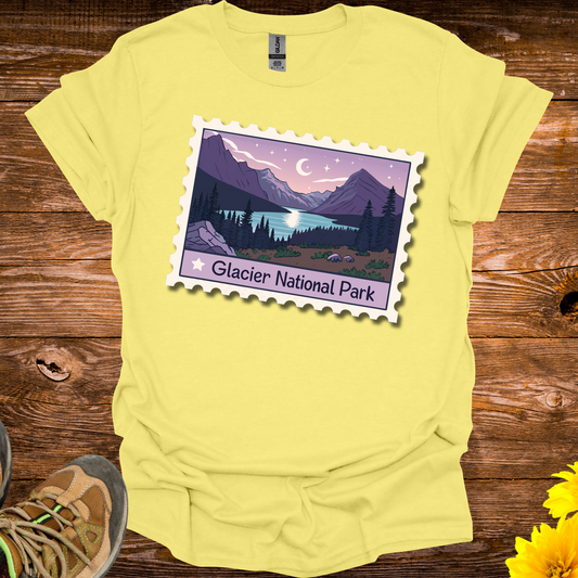 Glacier Natl Park T Shirt - Cornsilk