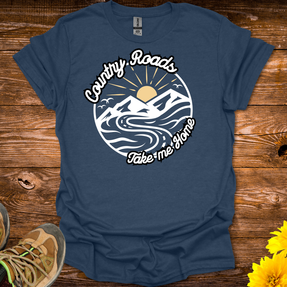 Country Roads T-Shirt - Heather Navy