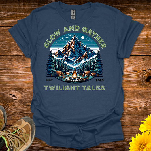 Glow And Gather T-Shirt - Heather Navy