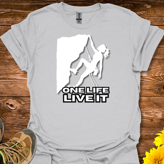 One Life Live It T-Shirt - Ice Grey