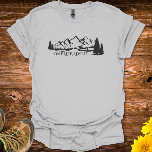 One Life Live It T-Shirt - Ice Grey