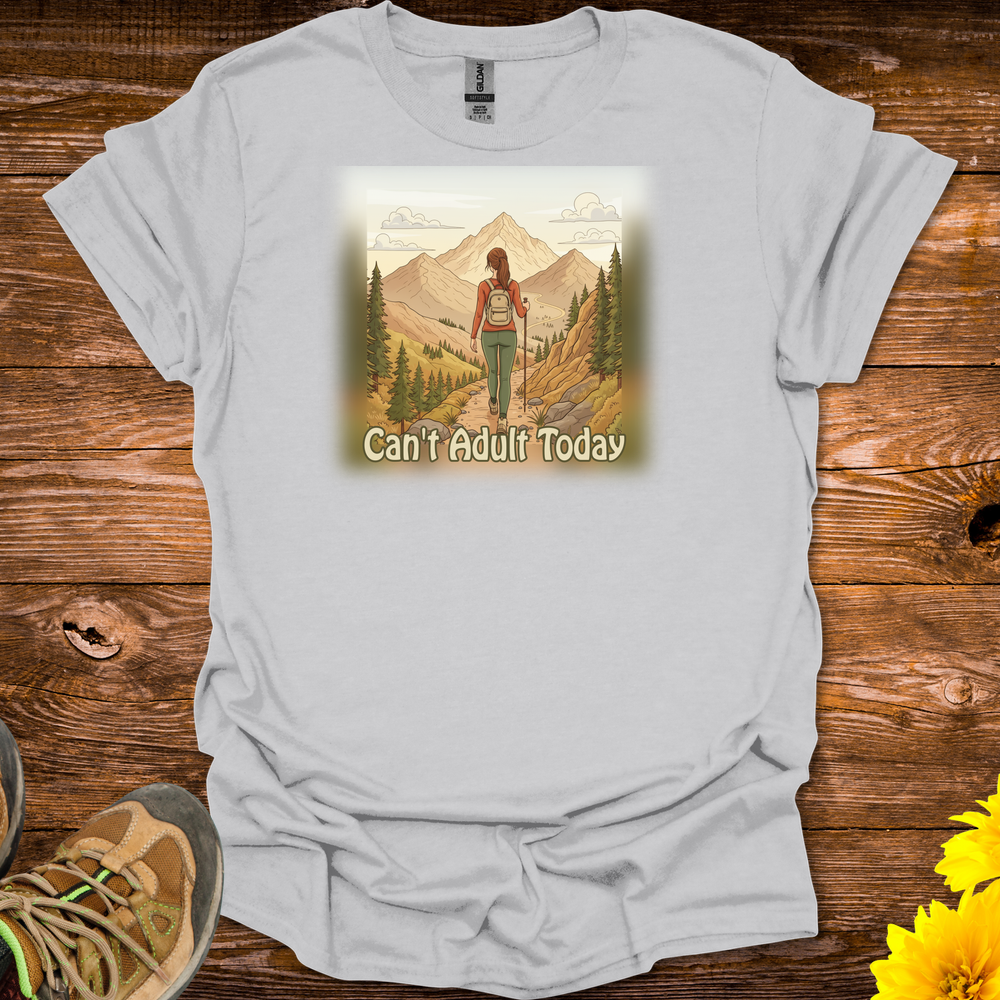 Can't Adult Today T-Shirt - Ice Grey
