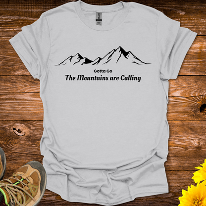 Gotta Go The Mountains Are Calling T-Shirt - Ice Grey