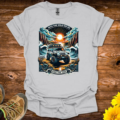 Into The Wild We Go T-Shirt - Ice Grey