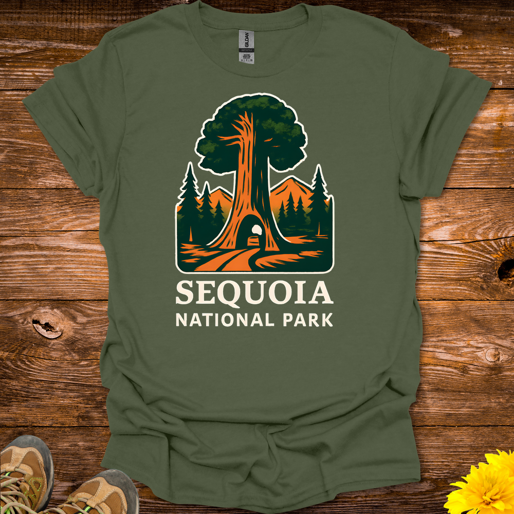 Sequoia National Park T-Shirt - Military Green