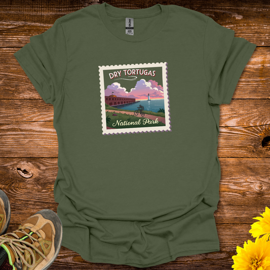 Dry Tortugas National Park T-Shirt - Military Green