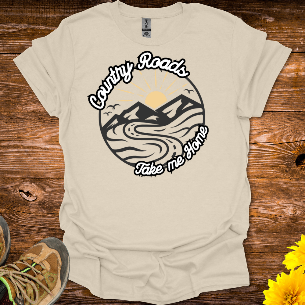 Country Roads T-Shirt - Natural