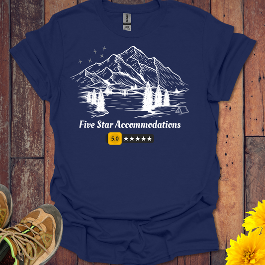 5 Star Accommodations T-Shirt - Navy