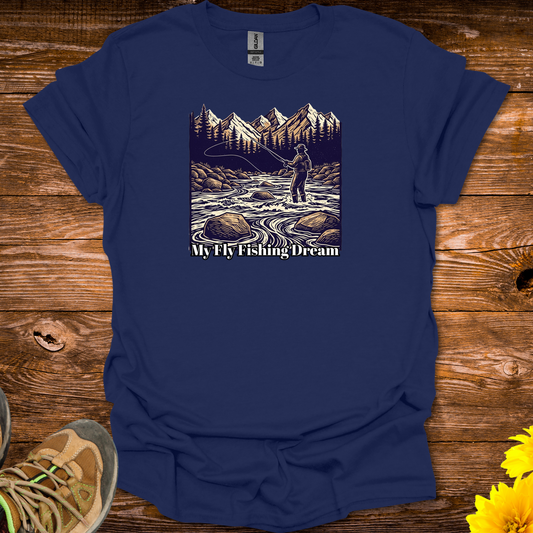 My Fly Fishing Dream T Shirt - Navy