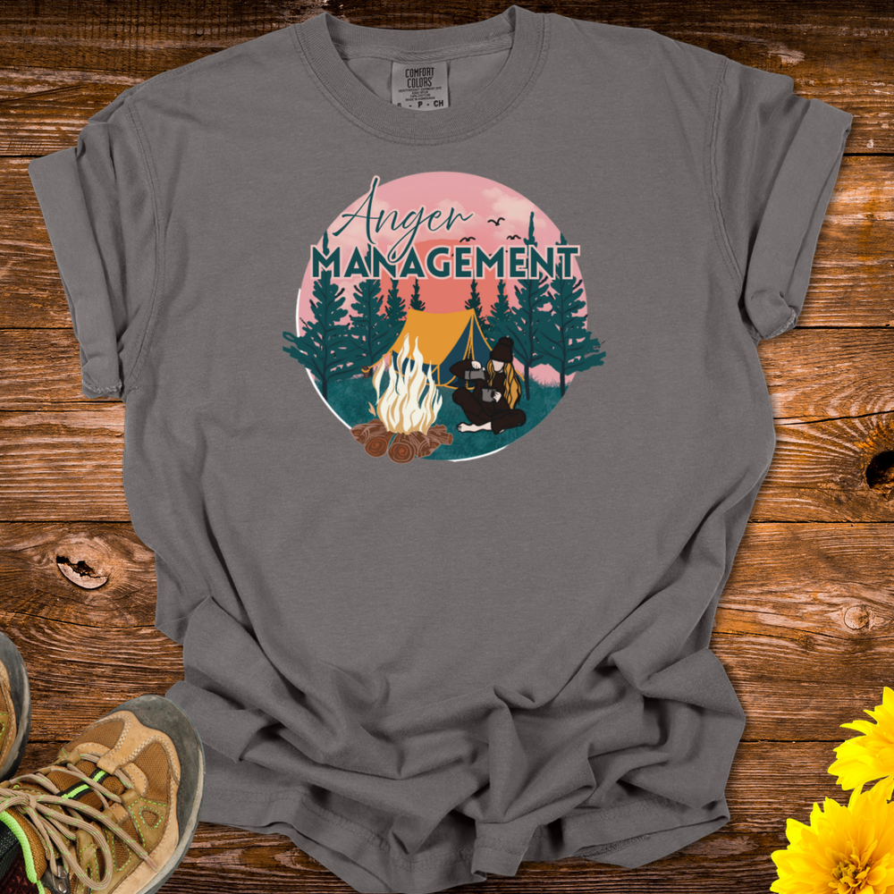 Anger Management Camping T-Shirt - Pepper