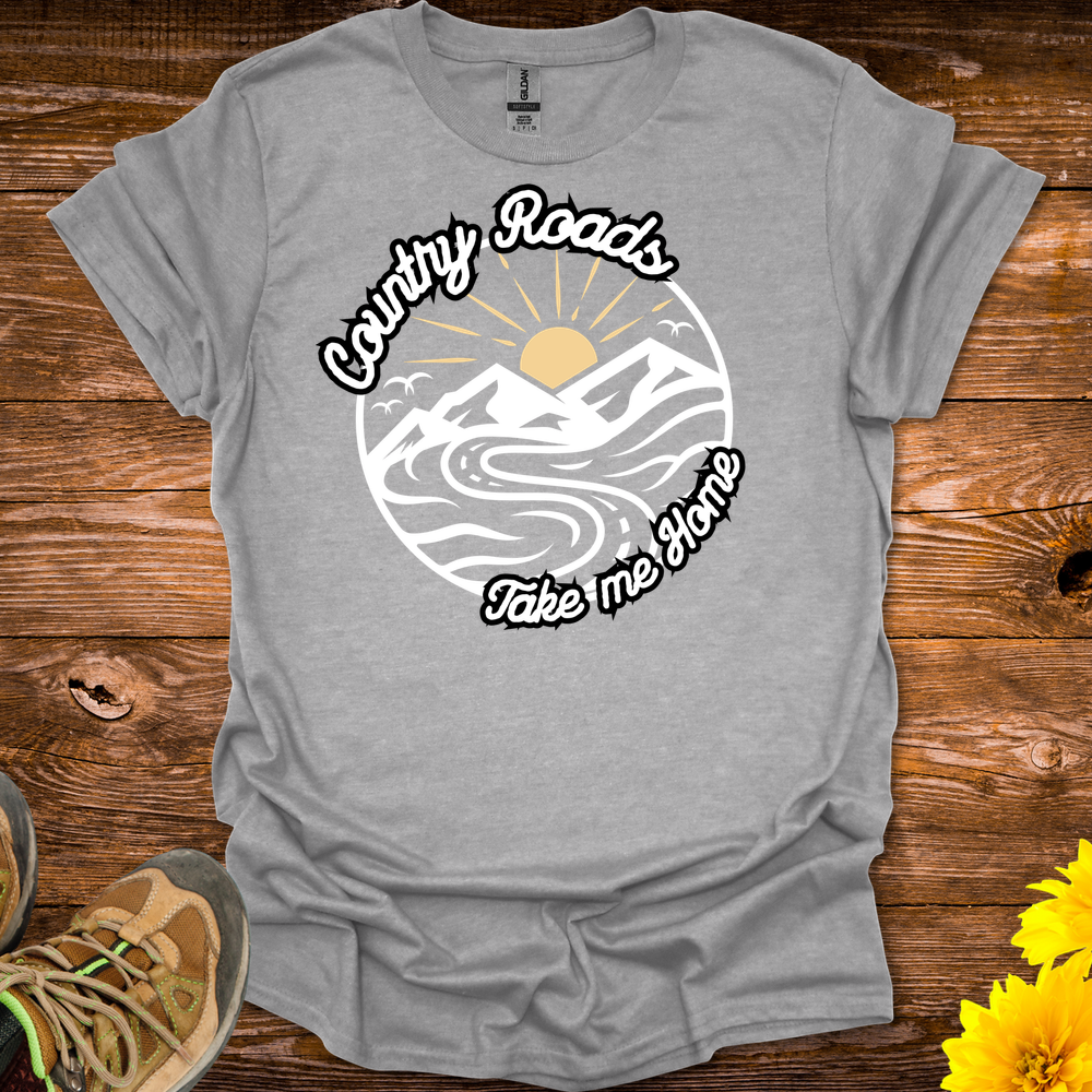Country Roads T-Shirt - Sport Grey